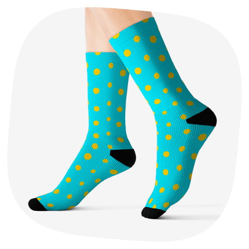 Sublimation Socks - Deep Blue design