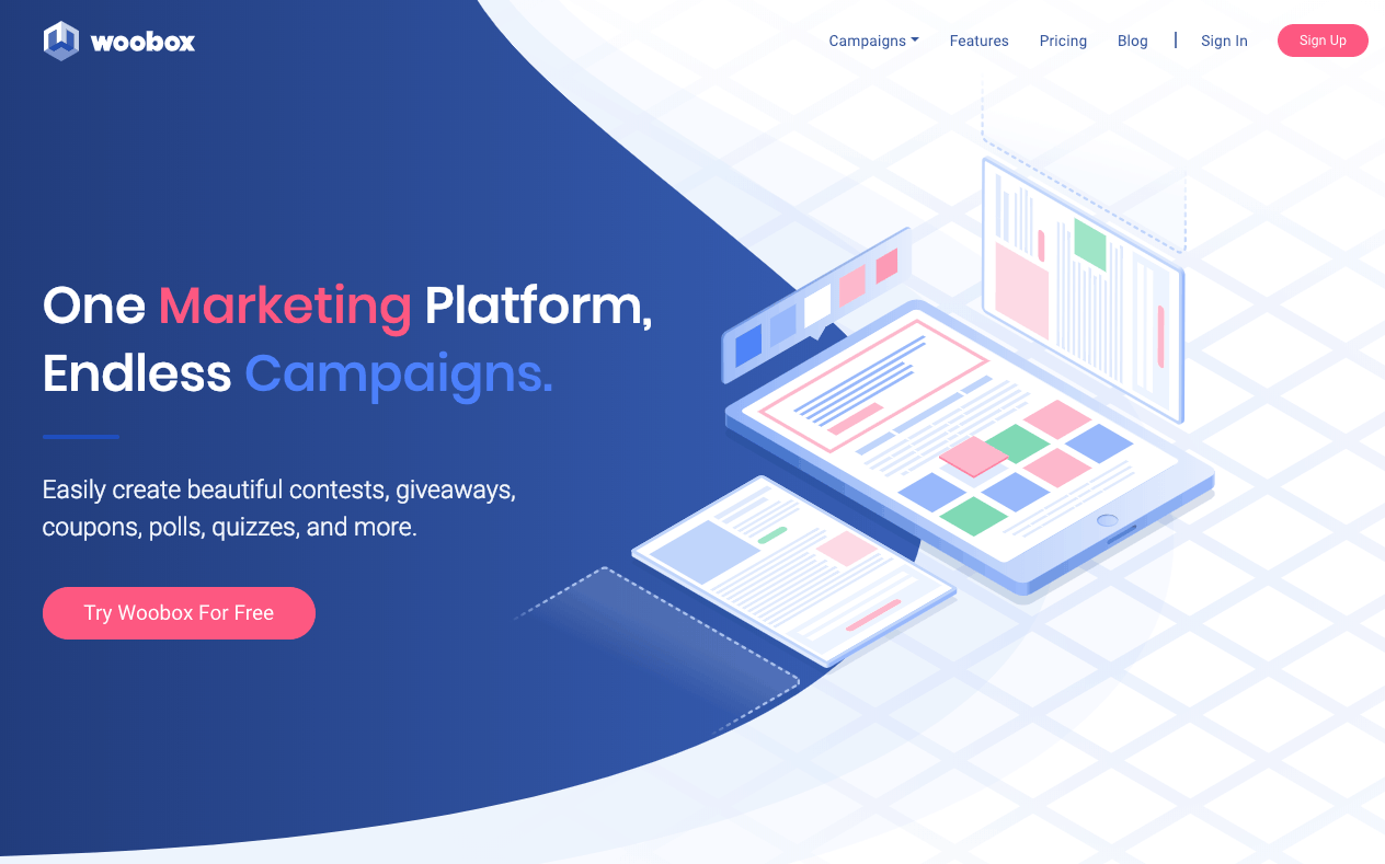 Marketing campaigns with Woobox