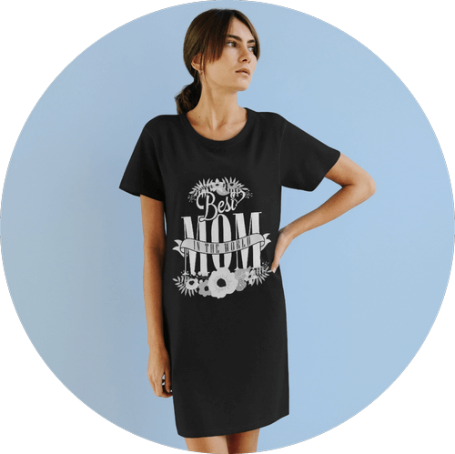 Mother's Day Product Ideas Cotton T-shirt Dress