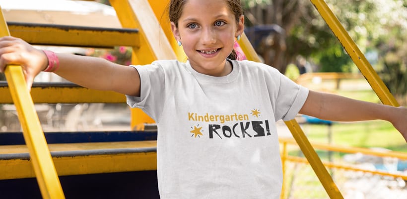 kid in playground