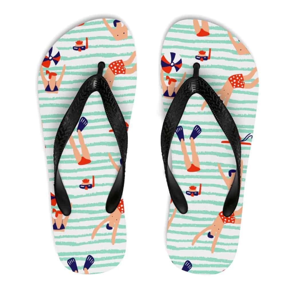 Custom Flip Flops with Printed Photos for Summer