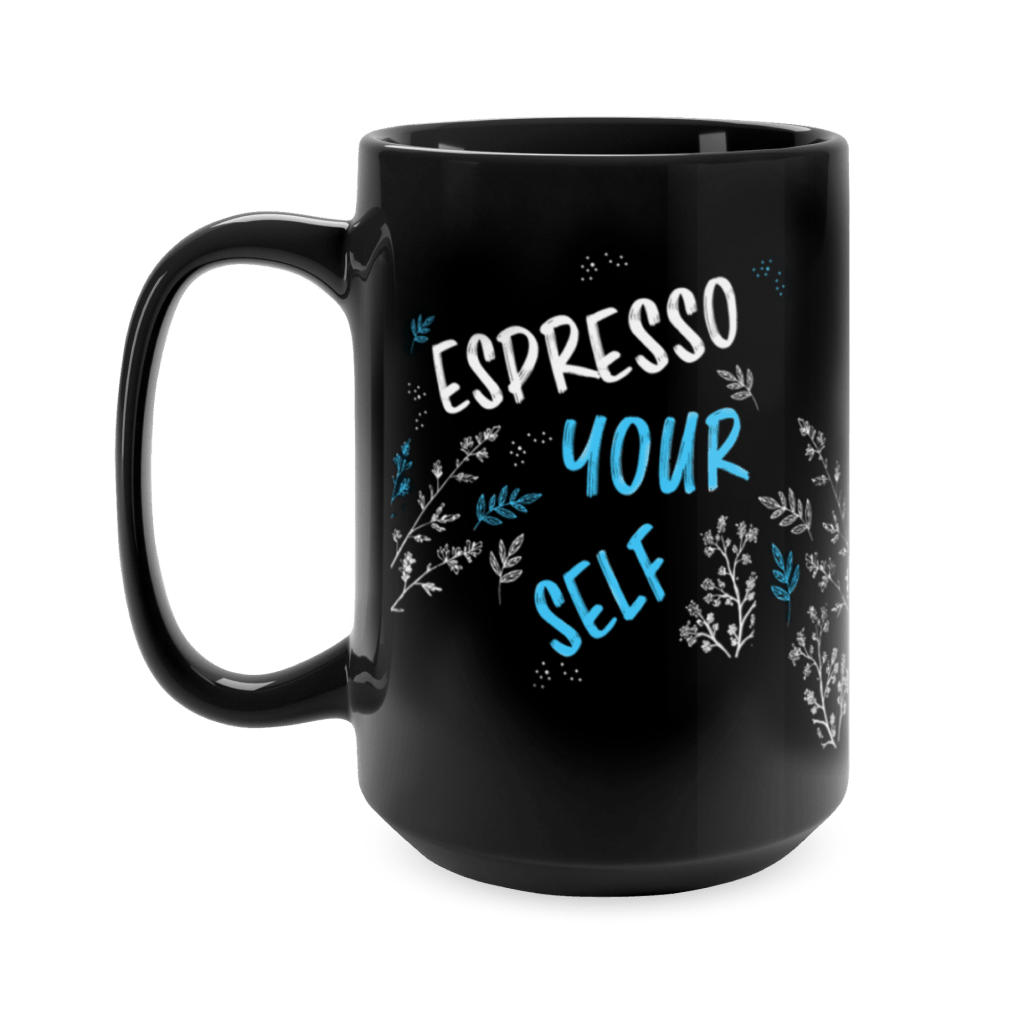 custom black mug 15oz