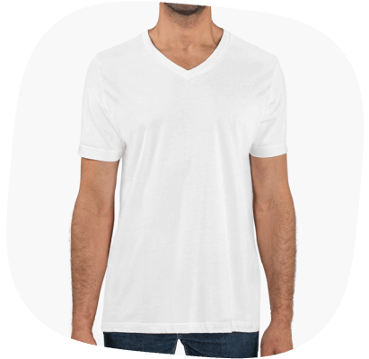 Print On Demand T-shirts Unisex Jersey Short Sleeve V-Neck Tee