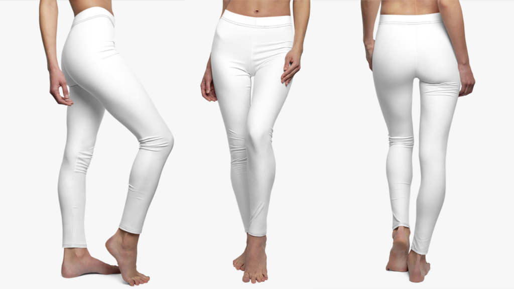 Beat Print Collection - White Leggings — Fitness On Demand