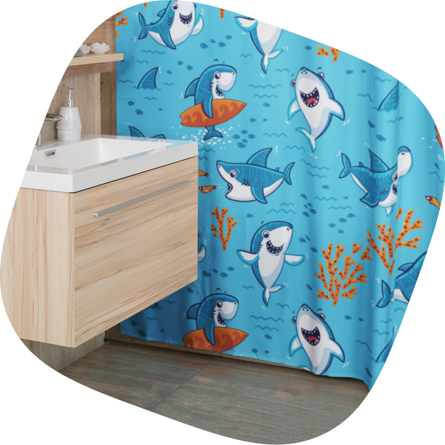 custom shower curtains