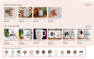 Etsy - Select Specific Categories