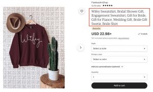 Etsy - Use Keywords in Your Product Titles and Descriptions
