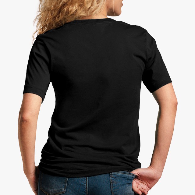 Bella Canvas 3001 Black Shirt Mockup Front and Back Black 