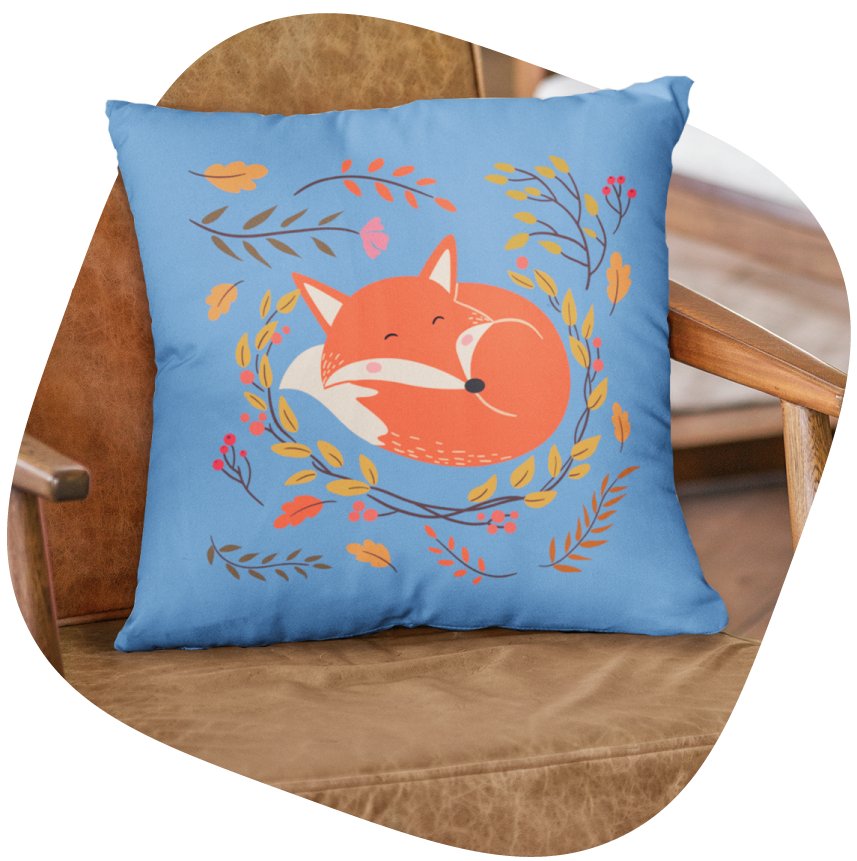 personalized pillow with your print