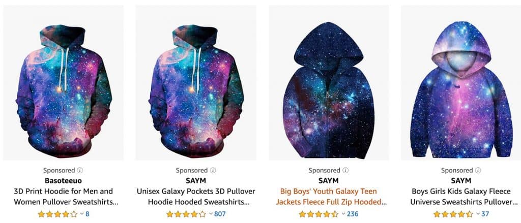 galaxy wolf hoodie amazon