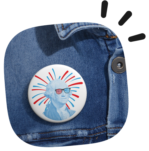 pin buttons white label