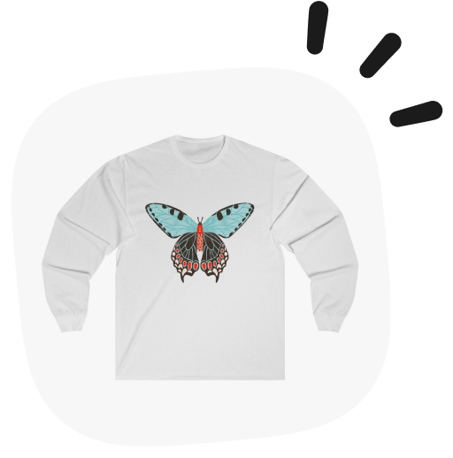 unisex long sleeve tee for spring