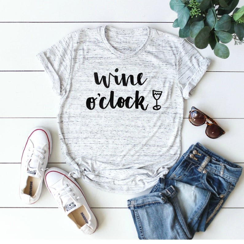 mothers day gift its wine o clock shirt