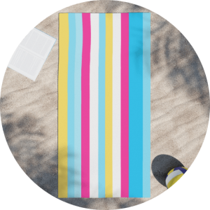 Personalized Striped Beach Towels