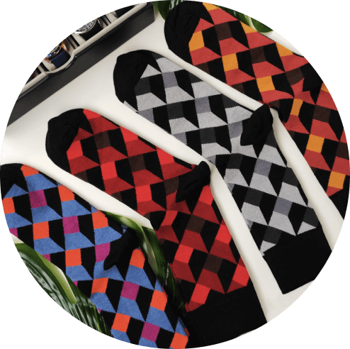 Sublimation Socks Design Ideas - Geometry is Sexy