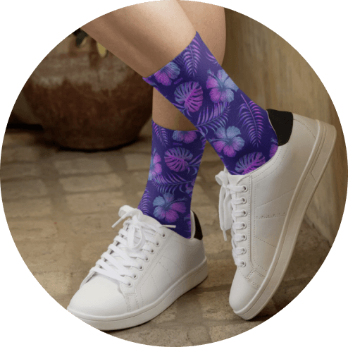 Sublimation Socks Design Ideas - Into the Wild