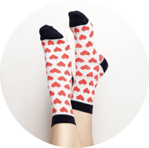 Do More Black/Red Sublimation Socks