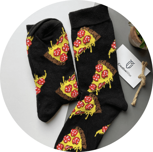 Sublimation Socks Design Ideas - Where’s the Food 2