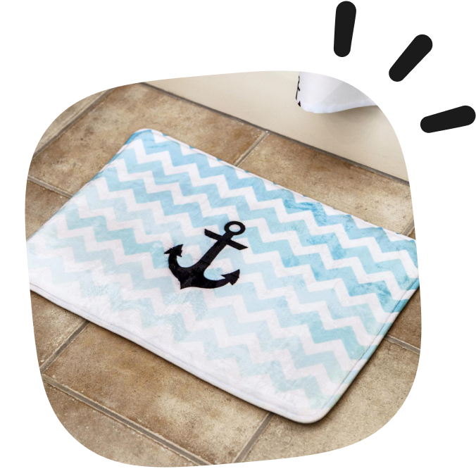 custom bath mats