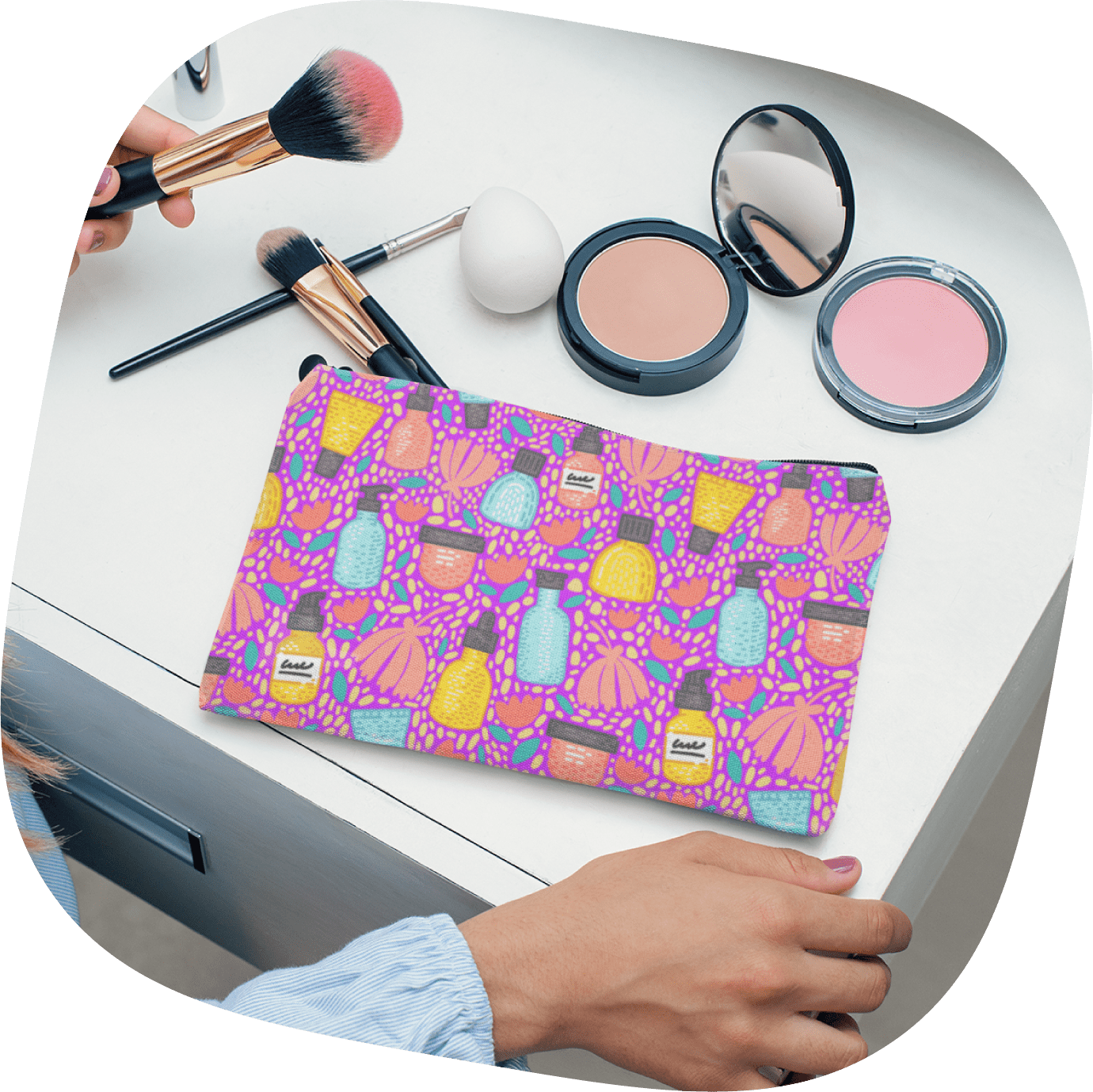 Custom Pouches Custom Printed Makeup Pouches