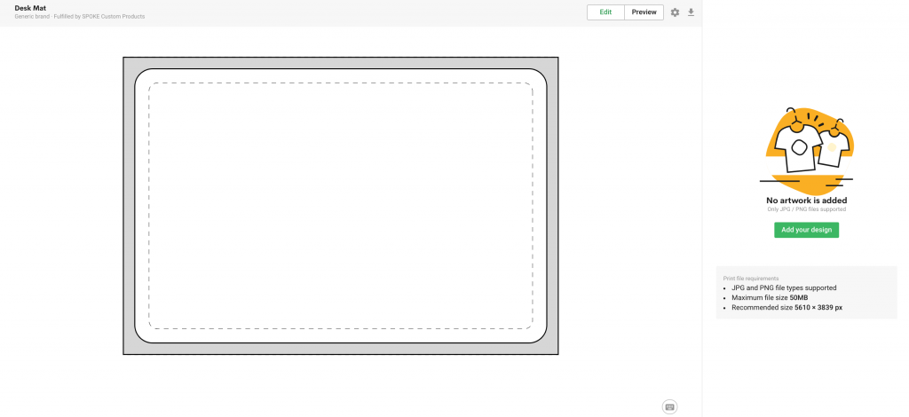 design custom desk mat