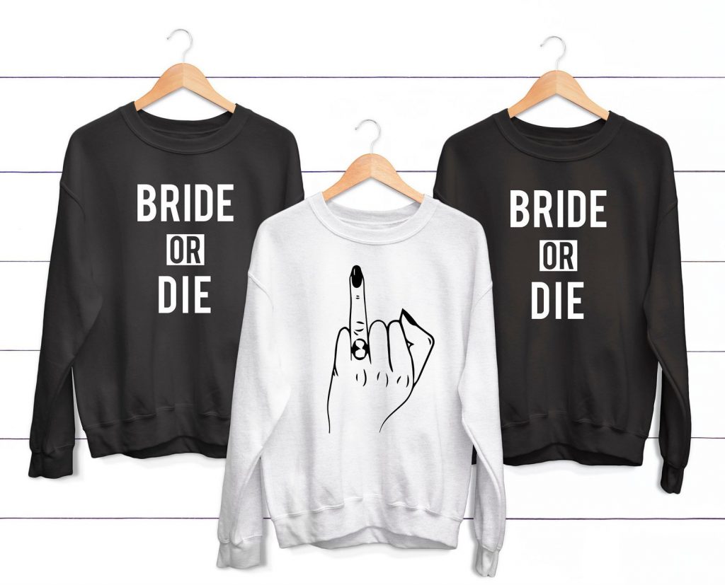 funny bachelorette party sweatshirts