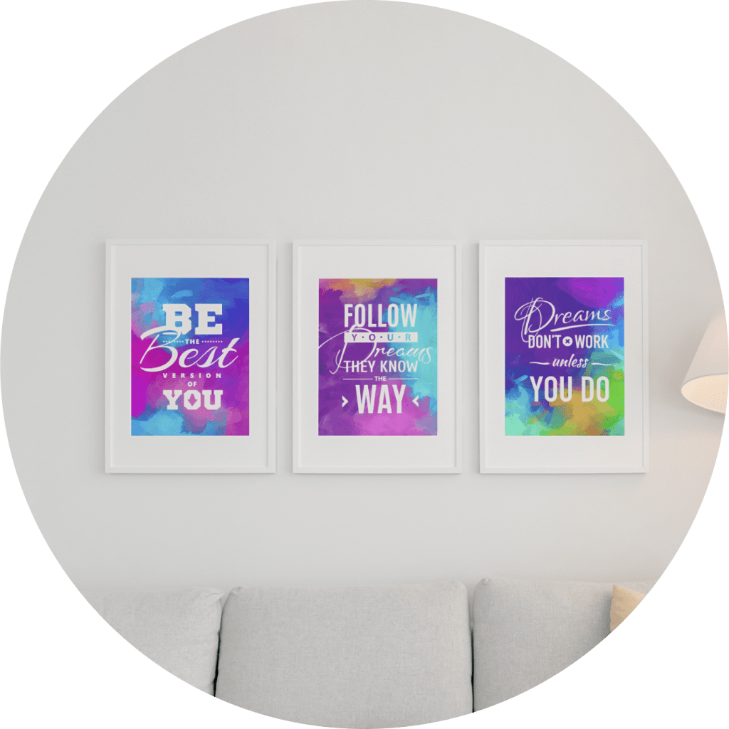 motivational posters three piece set