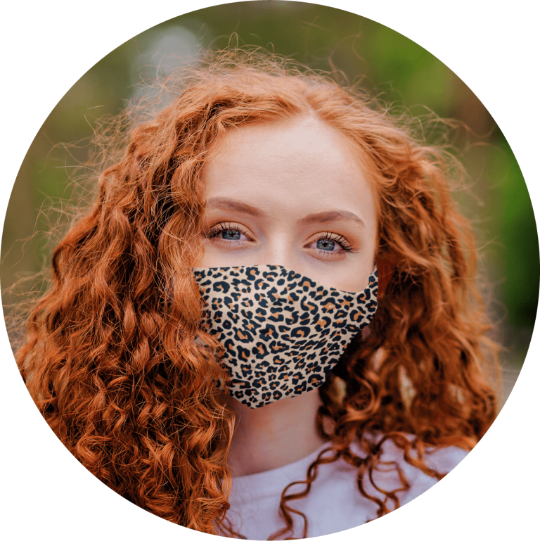 Custom Face Mask With Animal Pattern