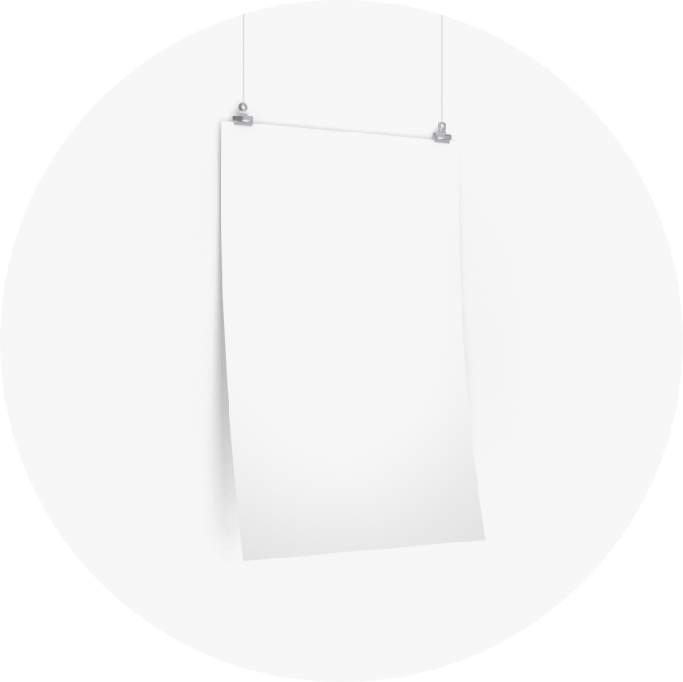 Custom Paper Products Premium Matter Vertical Poster
