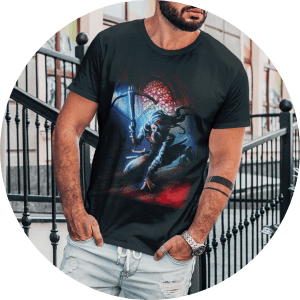 Printify Gasparilla Mermaid T-Shirt Black / L