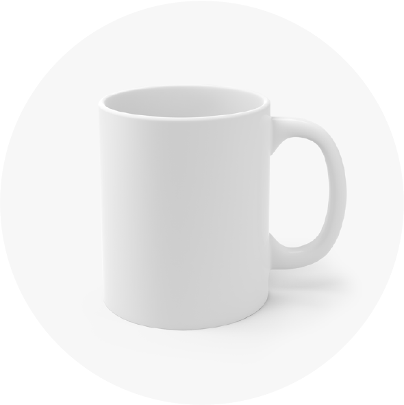 Print On Demand White Ceramic Mug