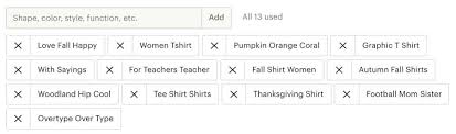 Etsy SEO 13 Tags
