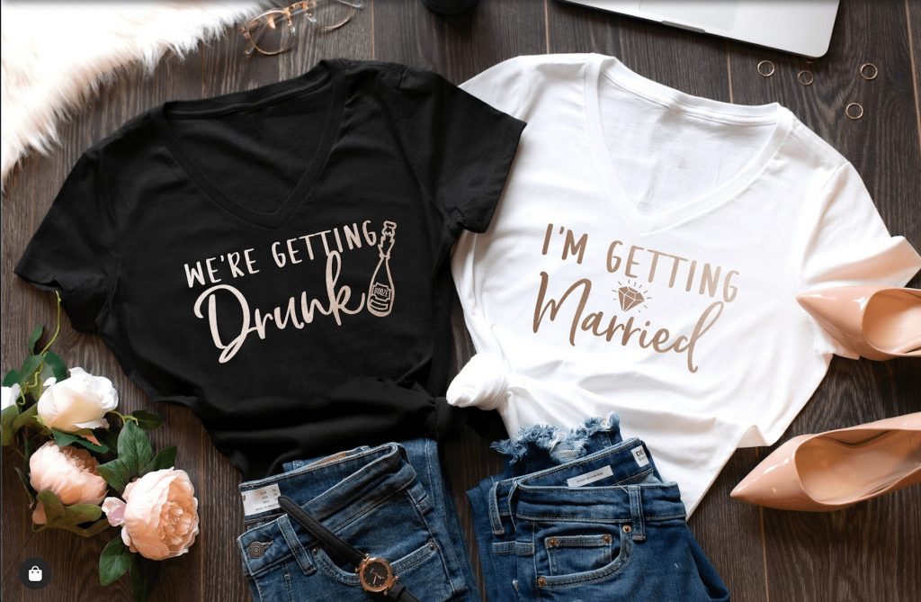 Funny Bachellorette T-shirts Drinking Buddies