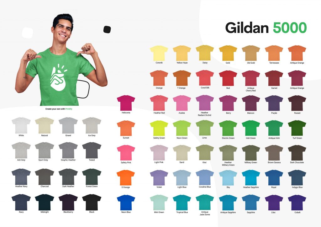 Gildan Color Chart Vs Bella Canvas Download Free Visuals