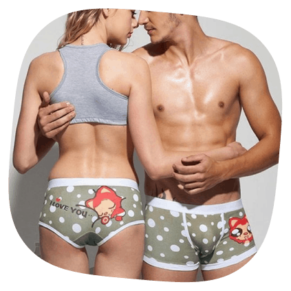 Print On Demand Underwear Fun Design Couples