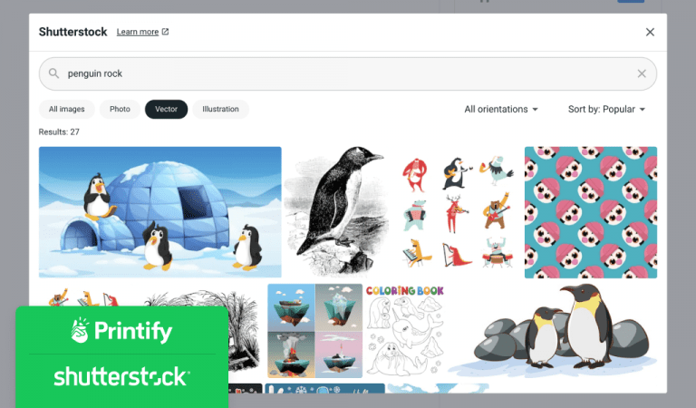Printify and Shutterstock Integration How It Works