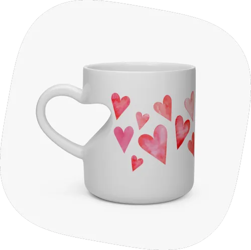 Custom Mugs Heart-shaped Mug