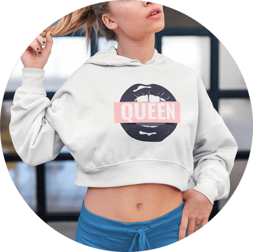 Custom Hoodies Canada Crop Top Hoodie