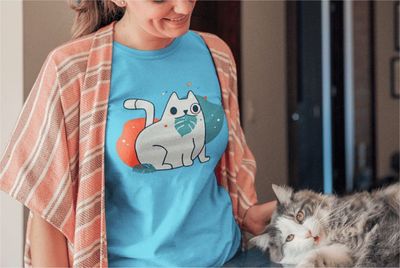 Custom Products Cat T-Shirts Printify