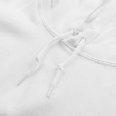 Gildan 18500 White Hoodie Mockup Strings Removed Fall 