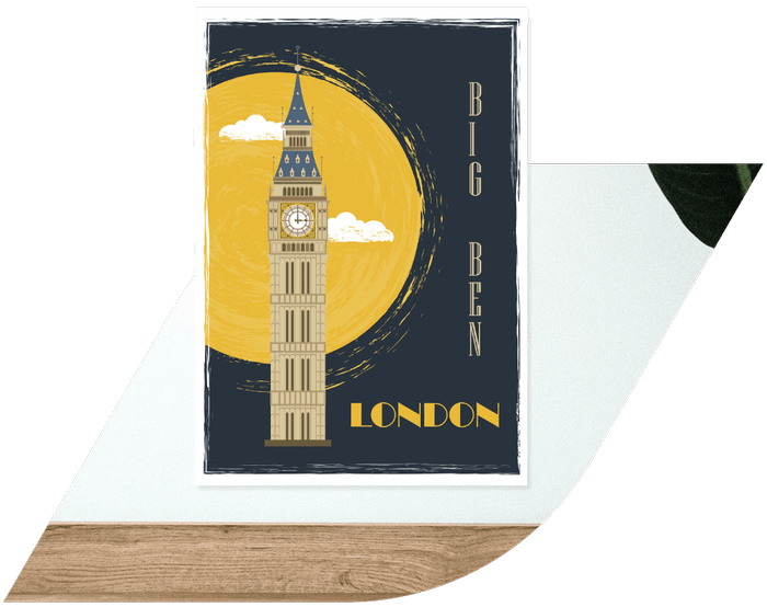 London Poster Printing in A0, A1, A2, A3 sizes - Collect from Paddington