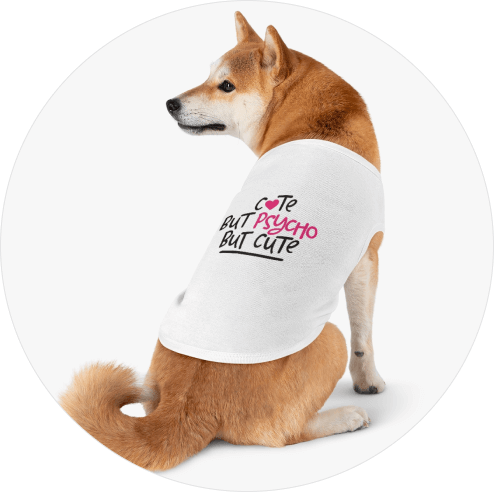 Personalized Pet Products Pet Tank Tops Print On Demand