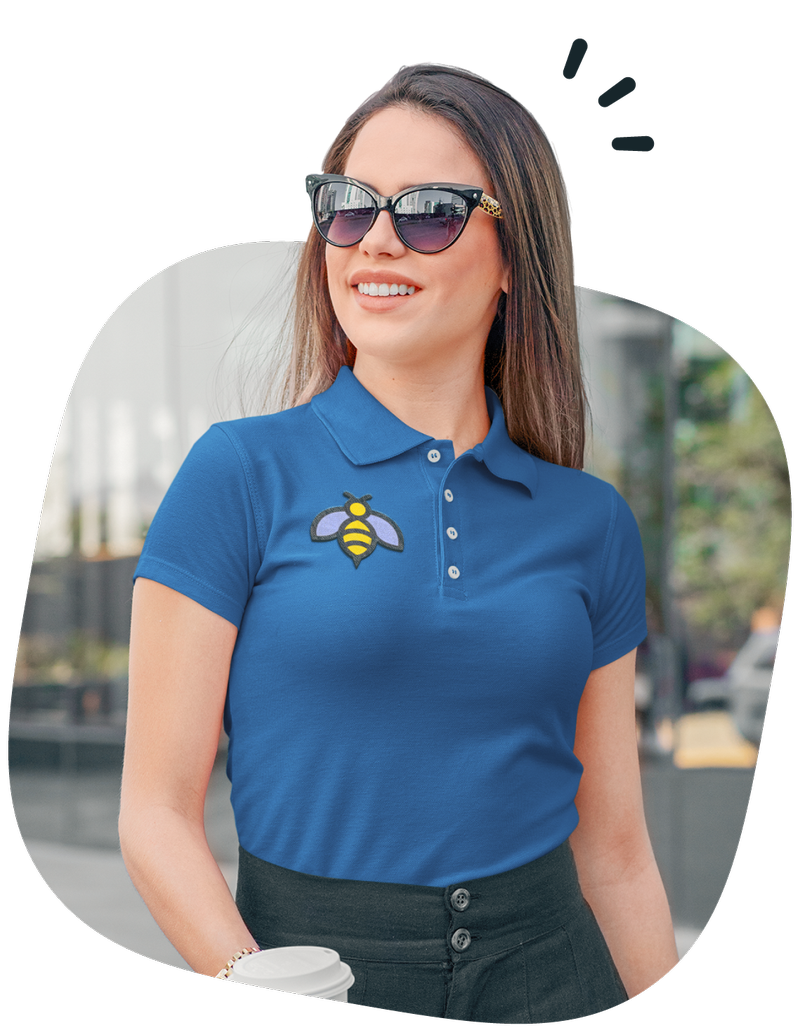 Add Your Logo Custom Embroidered Polo Shirts for Women & Men Personalized Embroidery Polo Tees 