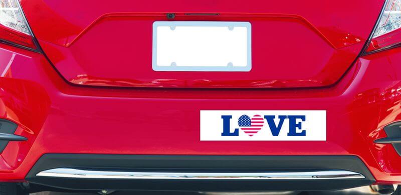 Make your own store bumper sticker