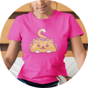 Free cat T-shirt templates to customize and print