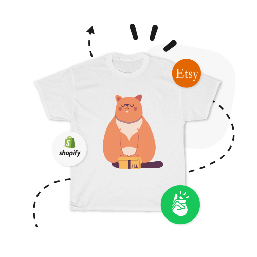 Make Custom Cat T-shirts from $7.10