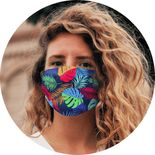 Custom Face Mask Snug Fit Polyester Facemask
