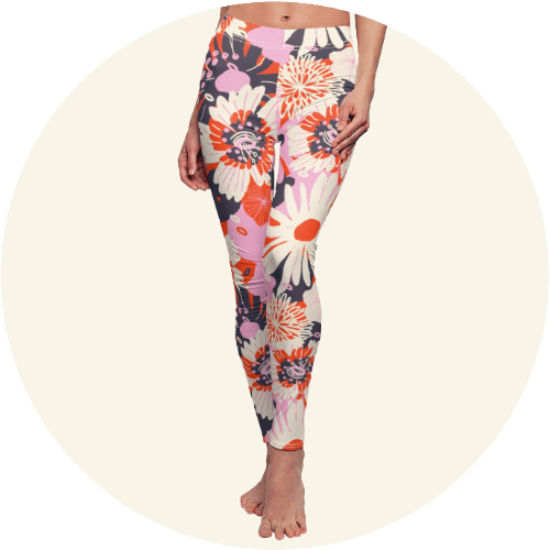 L180 - PREMADE GRADIENT DESIGN ALL OVER LEGGINGS PRINTFUL TEMPLATE