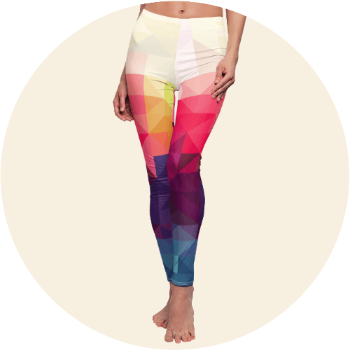 L180 - PREMADE GRADIENT DESIGN ALL OVER LEGGINGS PRINTFUL TEMPLATE