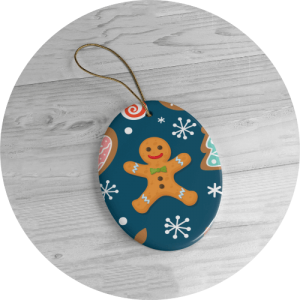 Personalized Christmas Ornaments Gingerbread Designs